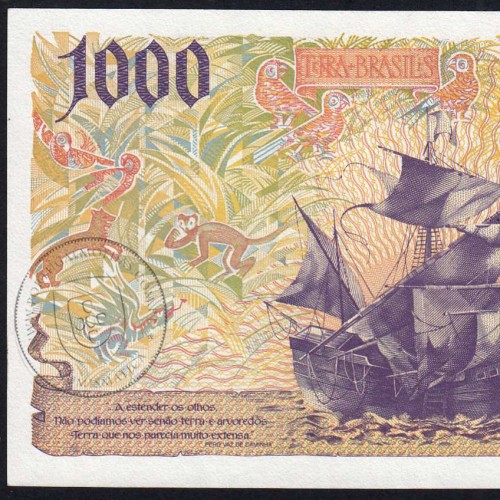 1000 Escudos 1998 Pedro Álvares Cabral Série 7B5885684 UNC World Paper Money Portugal Pick#188