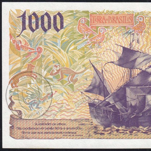 1,000 Escudos note, 1998, Pedro Álvares Cabral, Series 7B5885697, Uncirculated, Pick 188