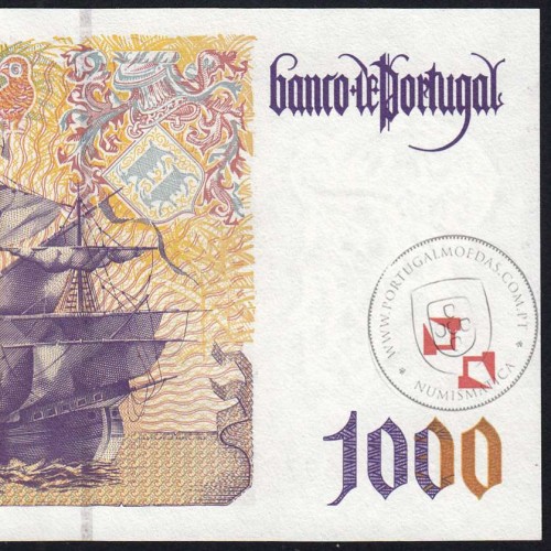 1000 Escudos 1998 Pedro Álvares Cabral Série 7B5885697 UNC World Paper Money Portugal Pick#188