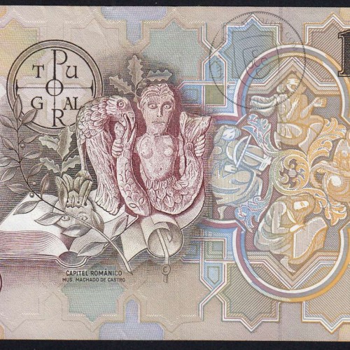 1,000 Escudos note, 2 August 1983, Teófilo Braga, Plate 12, BJ 00367, Bank of Portugal, WPM Pick 181, (Little circulated)
