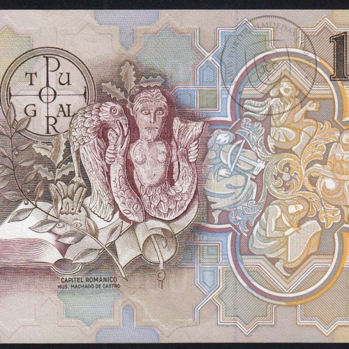 Nota 1000 Escudos 2 Agosto 1983 Teófilo Braga, Chapa 12, Banco de Portugal, World Paper Money Pick 181, (Não Circulada)