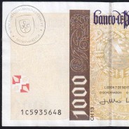 1,000 Escudos banknote 2000 Pedro Alvares Cabral, Plate: 13 - Bank of Portugal (Little Circulated), Pick 188