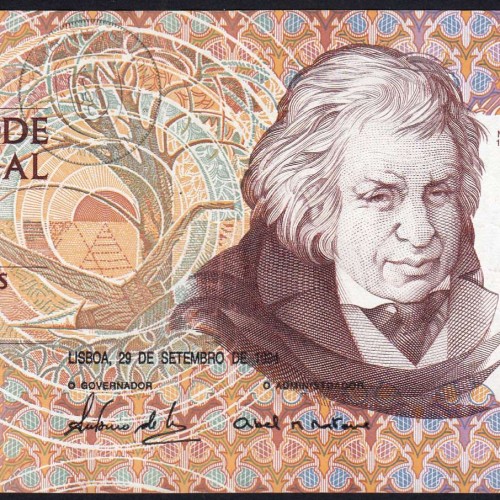 Nota de 500 Escudos 1994 Mouzinho da Silveira, 500$00 29/09/1994 Chapa: 12 - Banco de Portugal (Pouco Circulada), Pick 180
