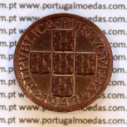 XX centavos 1942 Bronze Republica Portuguesa, 20 centavos 1942 bronze, (Bela), World Coins Portugal KM 584 01