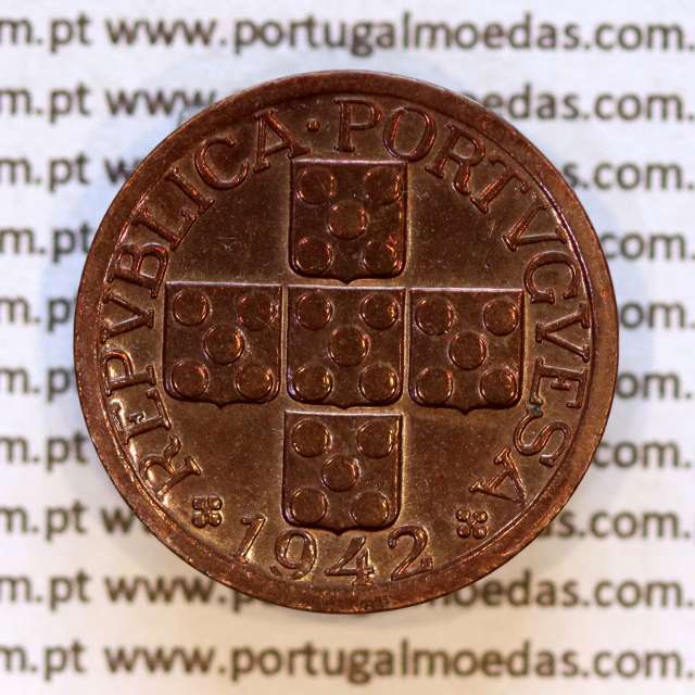 XX centavos 1942 Bronze Republica Portuguesa, 20 centavos 1942 bronze, (Bela), World Coins Portugal KM 584 01