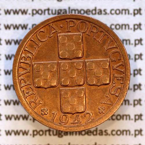 XX centavos 1942 Bronze Republica Portuguesa, 20 centavos 1942 bronze, (MBC+/Bela-), World Coins Portugal KM 584 03