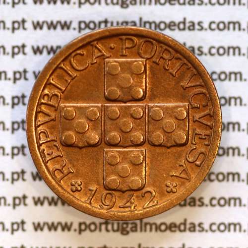XX centavos 1942 Bronze Republica Portuguesa, 20 centavos 1942 bronze, (MBC+/Bela-), World Coins Portugal KM 584 01