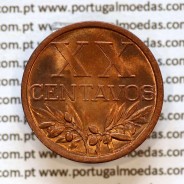 XX centavos 1943 Bronze Republica Portuguesa, 20 centavos 1943 bronze, (Soberba), World Coins Portugal KM 584 a2