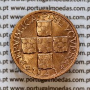 Portugal, bronze coin of 20 centavos 1943 Portuguese Republic, XX centavos 1943 Bronze (AU/UNC), World Coins Portugal KM 584 c3