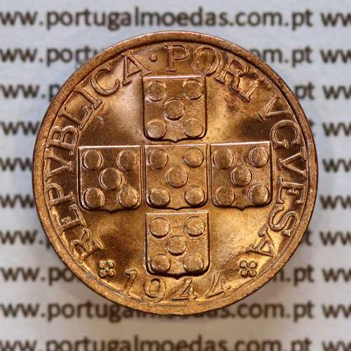 XX centavos 1944 Bronze Republica Portuguesa, 20 centavos 1944 bronze, (Soberba), World Coins Portugal KM584 a1