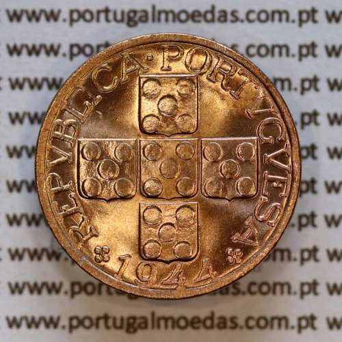 20 Centavos 1944 Bronze – República Portuguesa – KM584 – Estado Soberba 02