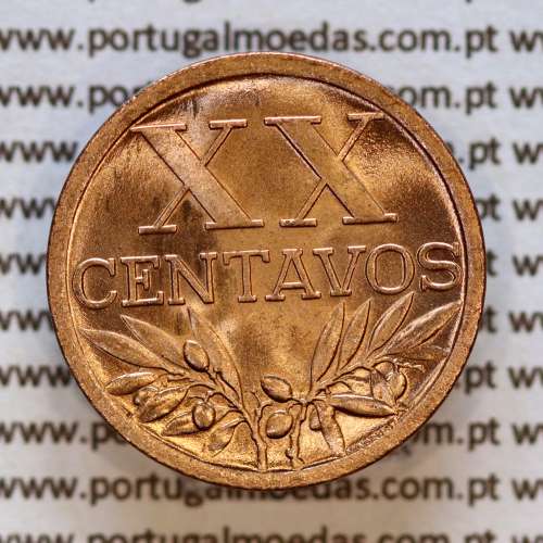 20 Centavos 1944 Bronze – República Portuguesa – KM584 – Estado Soberba 01