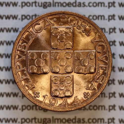 XX centavos 1944 Bronze Republica Portuguesa, 20 centavos 1944 bronze, (Soberba), A. Gomes R.16.03, W. Coins KM584 A3