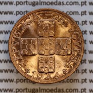 XX centavos 1944 Bronze Republica Portuguesa, 20 centavos 1944 bronze, (Soberba), A. Gomes R.16.03, W. Coins KM584 A3
