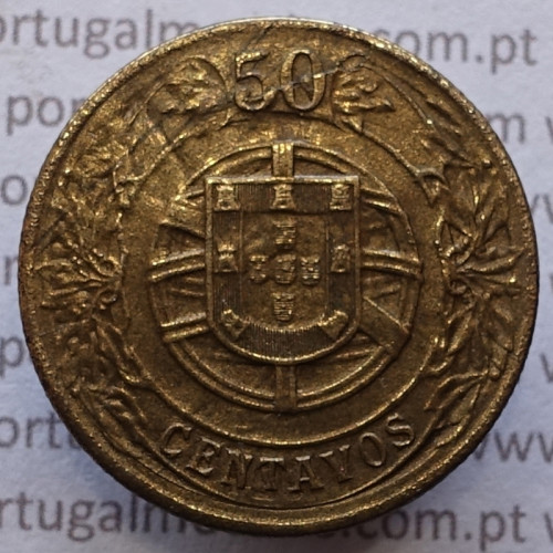 50 Centavos 1924 Bronze-Alumínio, com características inéditas possivelmente única conhecida.