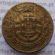 50 Centavos 1924 Bronze-Alumínio, com características inéditas possivelmente única conhecida.