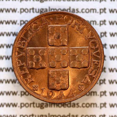 20 centavos 1944 Bronze da Republica Portuguesa em estado conservação SOBERBA 02d