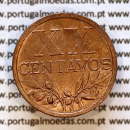 XX centavos 1944 ou 20 centavos 1944 Bronze da Republica Portuguesa, (Bela+), World Coins Portugal KM 584 Ab2