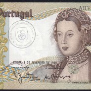 50 Escudos Banknote 1980 Infanta D. Maria, AHV 86621, Plate: 9 - Bank of Portugal (Little Circulated), Pick 174