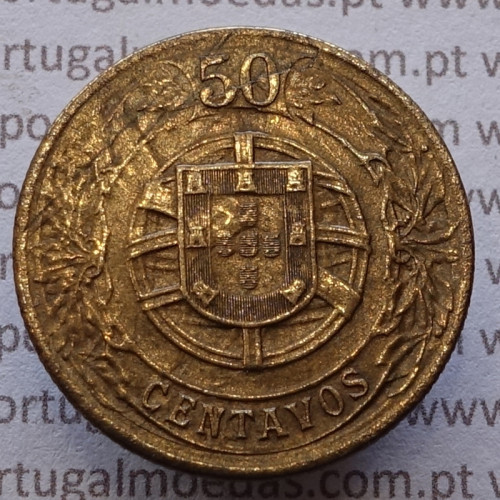 50 Centavos 1924 Bronze-Alumínio, com características inéditas possivelmente única conhecida.