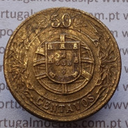 50 Centavos 1924 Bronze-Alumínio, com características inéditas possivelmente única conhecida.