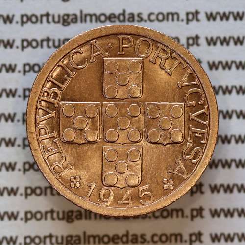 XX centavos 1945 Bronze Republica Portuguesa, 20 centavos 1945 bronze, (Soberba), World Coins Portugal KM 584 a