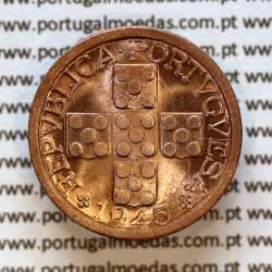 Portugal, bronze coin of 20 centavos 1945 Portuguese Republic, XX centavos 1945 Bronze (UNC), World Coins Portugal KM 584a