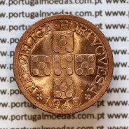 XX centavos 1945 bronze, (Soberba), World Coins Portugal KM584