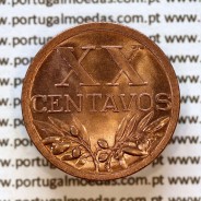 Portugal, bronze coin of 20 centavos 1945 Portuguese Republic, Gomes R.16.04 a2