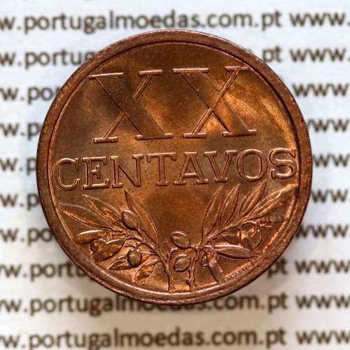 XX centavos 1945 ou 20 centavos 1945 em Bronze da Republica Portuguesa, (Soberba), World Coins Portugal KM584 a2