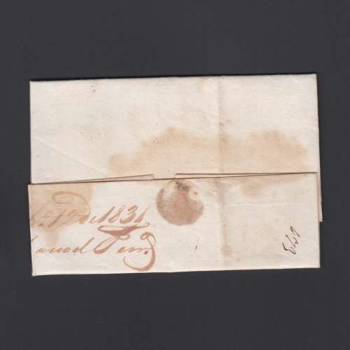 Carta Pré-Filatélica circulada de Coimbra para Lisboa datada de 12-11-1831