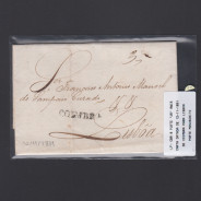 Carta Pré-Filatélica circulada de Coimbra para Lisboa datada de 12-11-1831