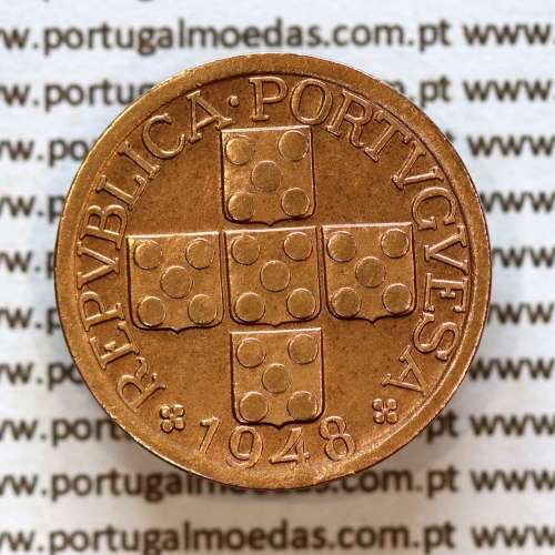 XX centavos 1948 Bronze da Republica Portuguesa, 20 centavos 1948 bronze, (Bela-), World Coins Portugal KM584 a1