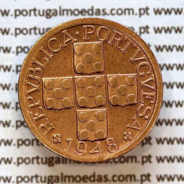 XX centavos 1948 Bronze da Republica Portuguesa, 20 centavos 1948 bronze, (Bela-), World Coins Portugal KM584 a1