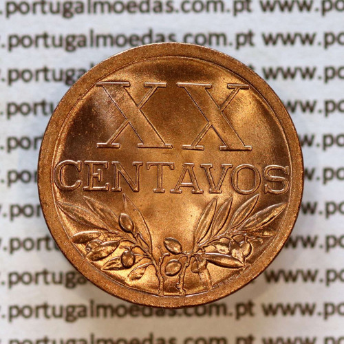 XX centavos 1949 Bronze Republica Portuguesa, 20 centavos 1949 bronze, (Soberba), World Coins Portugal KM 584a2