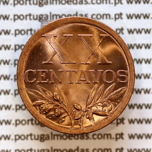 20 centavos 1949 Bronze Republica Portuguesa, XXcentavos 1949 bronze, (Soberba), World Coins Portugal KM 584a2