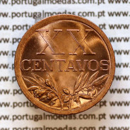 20 centavos 1949 Bronze Republica Portuguesa, XXcentavos 1949 bronze, (Soberba), World Coins Portugal KM 584a2