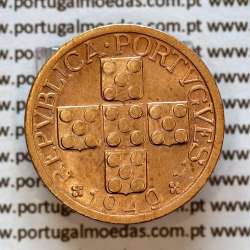 Portugal, bronze coin of 20 centavos 1949 Portuguese Republic or XX centavos 1949 Bronze (XF), World Coins KM 584
