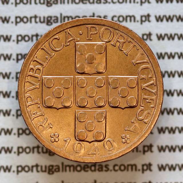 20 centavos 1949 ou XX centavos 1949 bronze da Republica Portuguesa, (Bela-), World Coins Portugal KM 584