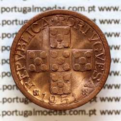 20 centavos 1951 Bronze Republica Portuguesa, XX centavos 1951 bronze, (Soberba), World Coins Portugal KM 584 A1