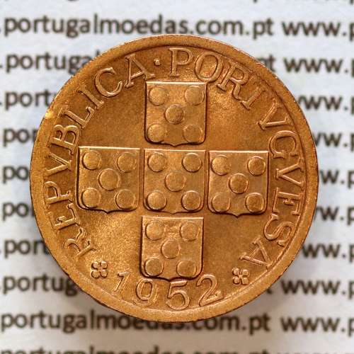 20 centavos 1952 bronze, (Bela/Soberba), World Coins Portugal KM584 b1