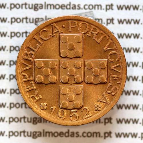 XX centavos 1952 bronze, (Bela/Soberba), World Coins Portugal KM584 B4