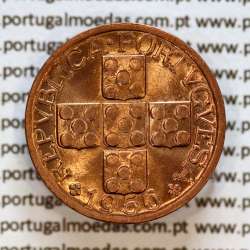 XX centavos 1956 em Bronze da Republica Portuguesa, 20 centavos 1956 bronze, (Soberba), World Coins Portugal KM 584 a1