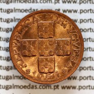 XX centavos 1956 em Bronze da Republica Portuguesa, (Soberba), World Coins Portugal KM 584, A. Gomes R.16.12. a