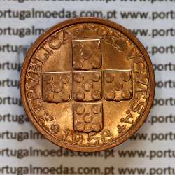 Portugal, bronze coin of 20 centavos 1958 Portuguese Republic, XX centavos 1958 Bronze, (UNC), World Coins Portugal KM 584b1