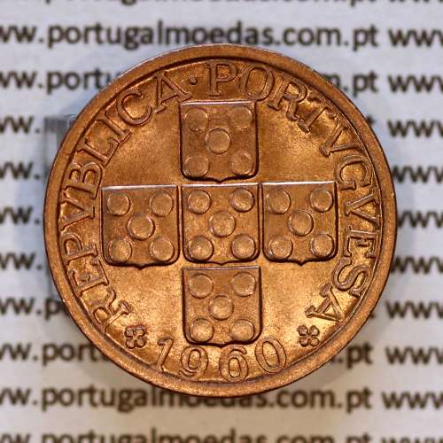 XX centavos 1960 em Bronze da Republica Portuguesa, XX centavos 1960 bronze, (Soberba), World Coins Portugal KM 584 a1