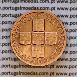 XX centavos 1960 em Bronze da Republica Portuguesa, XX centavos 1960 bronze, (Bela), World Coins Portugal KM 584 b1