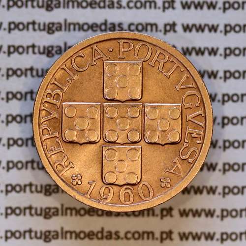 XX centavos 1960 em Bronze da Republica Portuguesa, XX centavos 1960 bronze, (Bela), World Coins Portugal KM 584 b1
