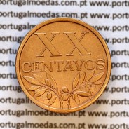 20 centavos 1962 Bronze Republica Portuguesa, XX centavos 1962 bronze, (Bela+), World Coins Portugal KM 584 a2