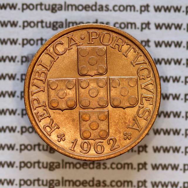 20 centavos 1962 Bronze Republica Portuguesa, XX centavos 1962 bronze, (Bela+), World Coins Portugal KM 584 c1